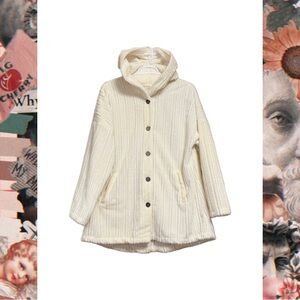 🤍 NWOT Boutique Hooded Button-Down Jacket | Cozy Heavyweight | XL 🤍